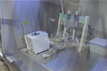 Complete MEMS device under microscope inspection